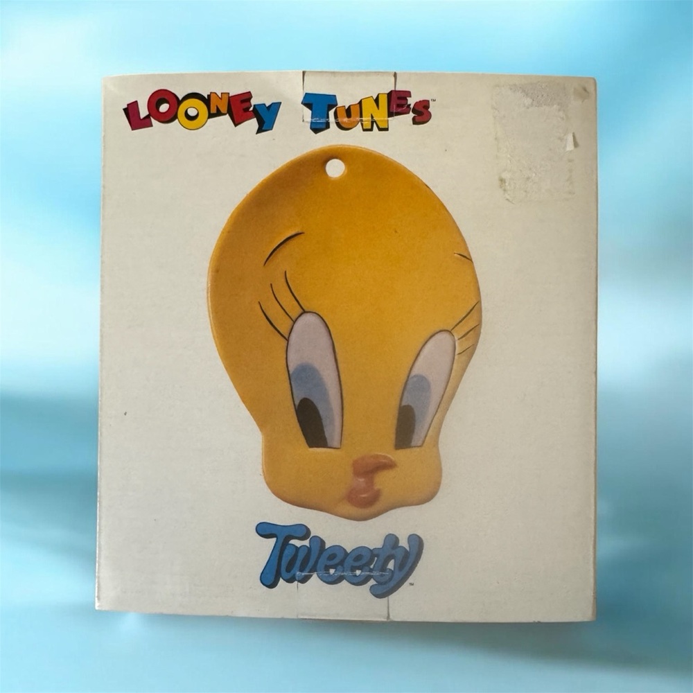 Vintage 1993 Rare Tweety Bird Hot Plate Spoon Rest Looney Tunes Collectible